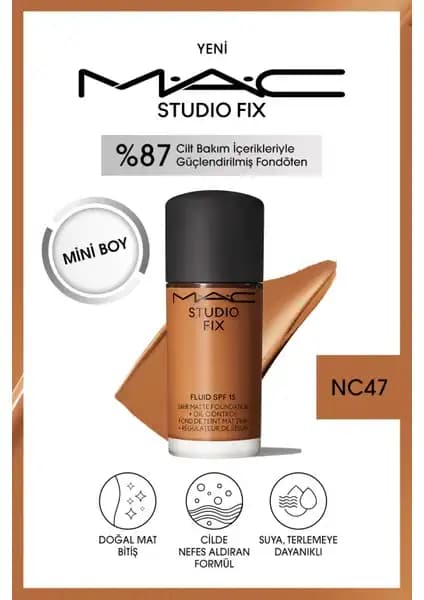 Mac Studio Fix Fluid SPF 15 Mini Mat Fondöten İncelemesi ve Kullanım Özellikleri