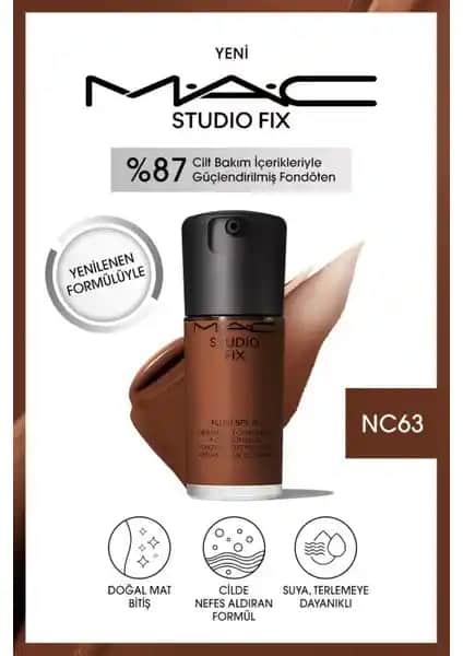 MAC Studio Fix Fluid SPF 15: Uzun Süre Kalıcı, Doğal ve Mat Görünüm Sağlayan Fondöten