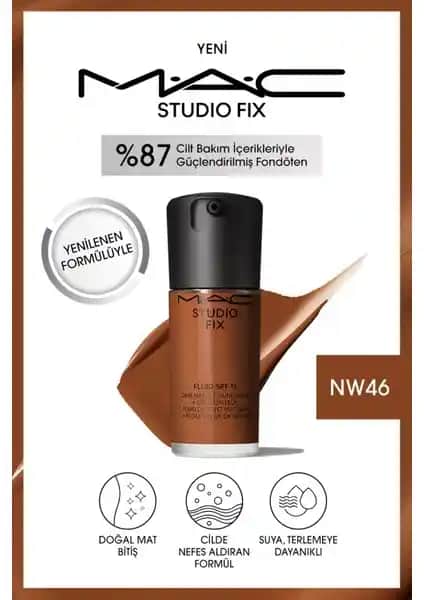 MAC Studio Fix Fluid SPF 15: Yüksek Kapatıcılık ve Doğal Mat Bitiş Sunan Yenilikçi Formül