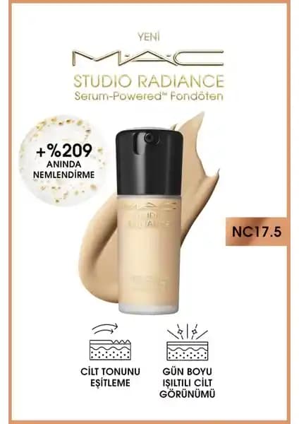 MAC Studio Radiance Serum Fondöten NC17.5 ile Sağlıklı ve Parlak Cilt İçin Yenilikçi Makyaj Çözümü