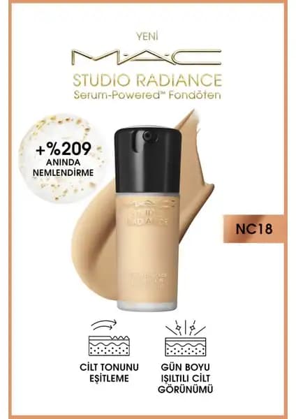 MAC Studio Radiance Serum Güçlü Fondöten: Doğal Işıltı ve Sağlıklı Cilt İçin Yenilikçi Çözüm