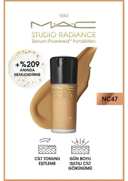 MAC Studio Radiance Serum-Powered Fondöten: Doğal Işıltı ve Cilt Bakımı Sunan Yenilikçi Ürün