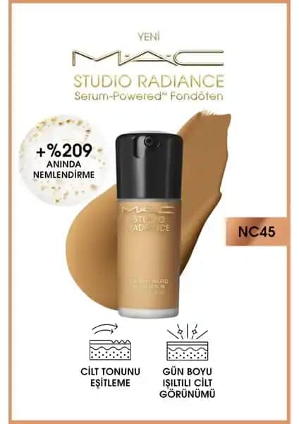 MAC Studio Radiance Serum-Powered Fondöten: Doğal Parlaklık ve Cilt Bakımı Sunan Yenilikçi Formül
