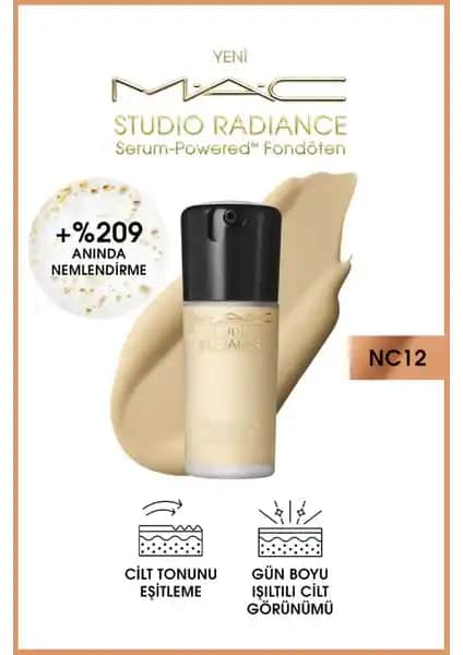 MAC Studio Radiance Serum-Powered Fondöten ile Doğal Işıltılı ve Sağlıklı Cilt Sağlayan Formül