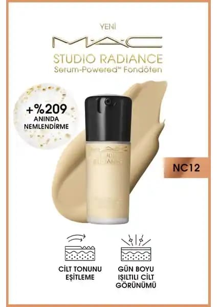 MAC Studio Radiance Serum-Powered Fondöten ile Doğal Işıltılı ve Sağlıklı Cilt Sağlayan Formül