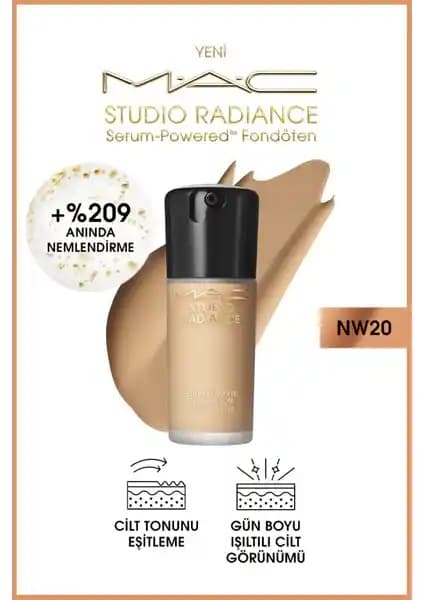 MAC Studio Radiance Serum-Powered Fondöten: Işıltılı ve Sağlıklı Cilt İçin Yenilikçi Seçenek