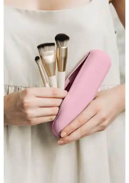 Mama Stuff Silikon Makyaj Fırçası Seyahat Çantası Büyük Boy Kullanışlı ve Hijyenik Tasarım