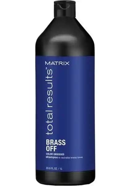 Matrix Total Results Brass Off Mor Silver Şampuan ile Sarı ve Renkli Saçlar İçin Renk Koruma ve Tonlama