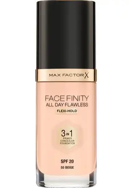 Max Factor FaceFinity 3'ü 1 Arada Kalıcı Fondöten: Doğal Görünüm ve Uzun Süreli Kalıcılık