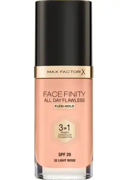 Max Factor Facefinity All Day Flawless Flexı-Hold 3-in-1 Kalıcı Fondöten: Günlük ve Özel Kullanım İçin Pratik Makyaj Çözümü