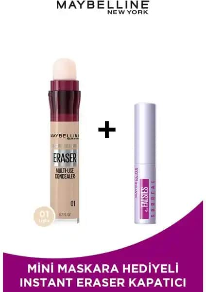 Maybelline Mini Surreal Maskara ve Anti Age Eraser Kapatıcı ile Makyajda Mükemmellik