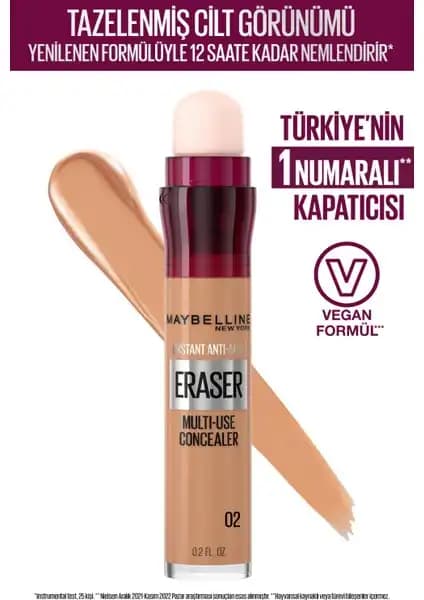 Maybelline New York Instant Anti Age Eraser Kapatıcı ile Doğal ve Kusursuz Makyaj Deneyimi