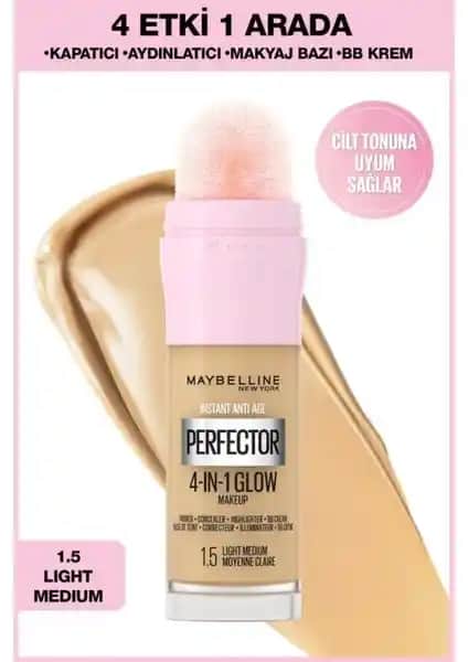 Maybelline New York Instant Perfector Glow 4 Etki 1 Arada Fondöten İncelemesi ve Kullanım Tavsiyeleri