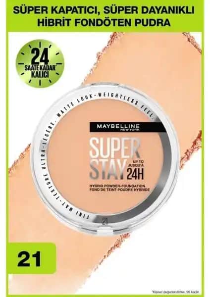 Maybelline Superstay Hibrit Pudra-Fondöten: Uzun Süre Kalıcı ve Mat Görünüm Sağlayan Ürün