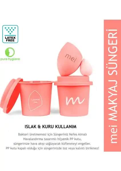 Mei Coffee Cup Hijyenik Makyaj Süngeri ve Kullanım İpuçları