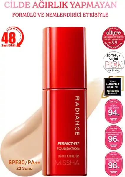 MISSHA Radiance Perfect Fit Fondöten İncelemesi Güneş Koruma ve Uzun Dayanıklılık Özelliğiyle