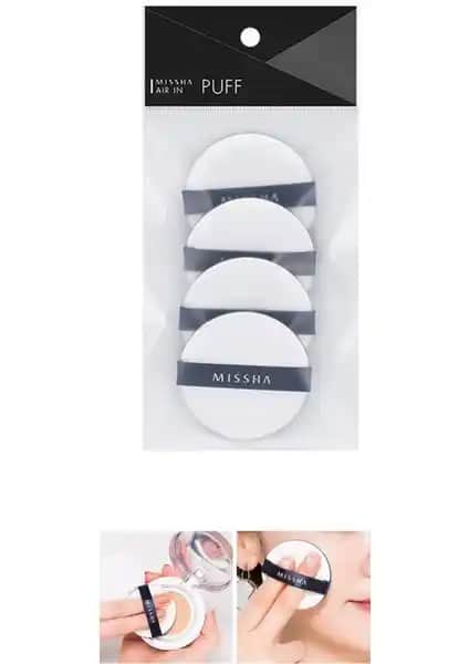 MISSHA Yüksek Emilim Gücüyle Makyaj Süngeri 4'lü Paket Profesyonel ve Doğal Görünüm