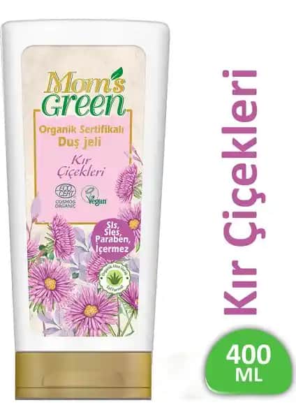Mom's Green Duş Jeli Kır Çiçekleri Organik ve Doğal İçeriklerle Ferahlatıcı Temizlik