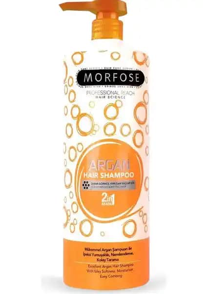 Morfose Argan İçeren Şampuan Boyalı ve Yıpranmış Saçlar İçin Güçlendirici ve Parlaklık Artırıcı Ürün