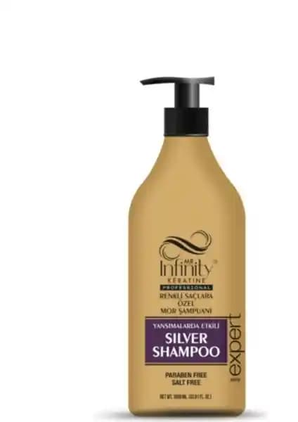 Mr İnfinity Silver Mor Şampuan ile gri ve açık sarı saçlar için etkili bakım ve parlaklık sağlama