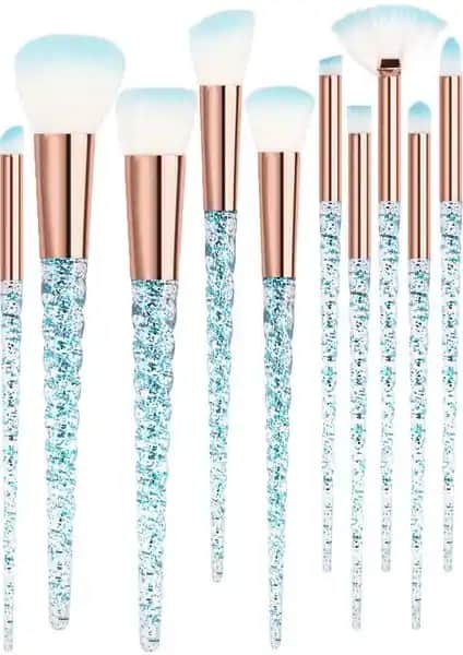 MUJGAN 10'lu Makyaj Fırça Seti: Estetik ve Fonksiyonelliğin Bir Arada Sunumu