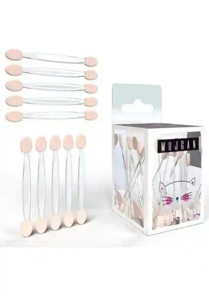 Mujgan Far Fırçası 10 Adet Toz Pembe ile Profesyonel ve Günlük Makyaj Uygulamaları