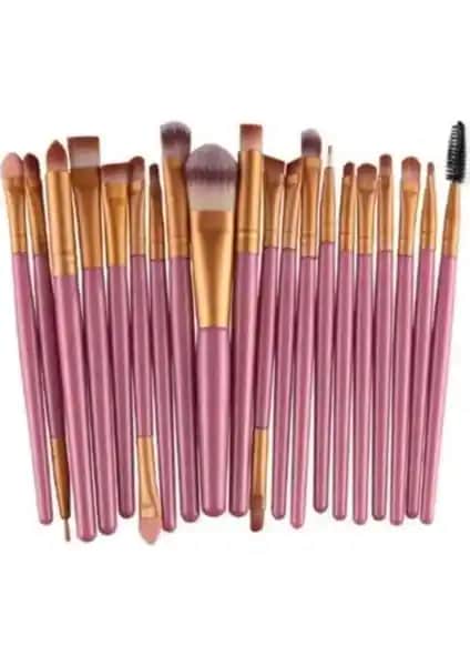 MUJGAN Profesyonel Yu<muş>ak Makyaj Fırça Seti 20'li Pembe Renk ve Kullanıcı Yorumları