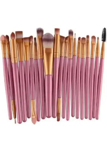 MUJGAN Profesyonel Yu<muş>ak Makyaj Fırça Seti 20'li Pembe Renk ve Kullanıcı Yorumları