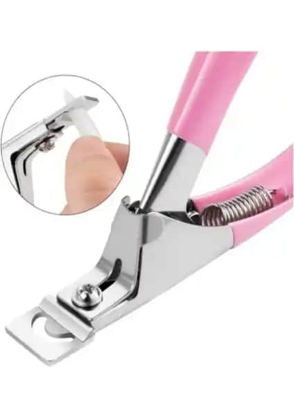 MUJGAN Protez Takma Tırnak Kesme Makası Pembe: Dayanıklı ve Pratik Tırnak Kesme Aracı