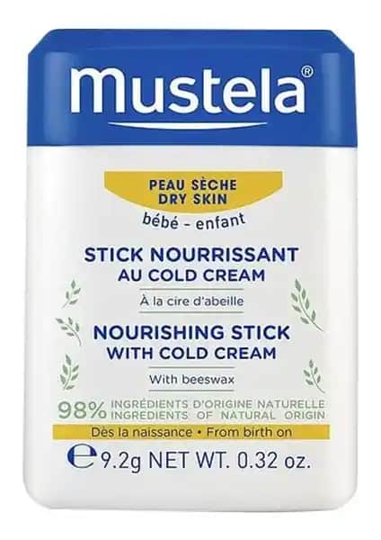 Mustela Nourishing Stick with Cold Cream Kuru ve Hassas Ciltler İçin Doğal Koruyucu Çözüm