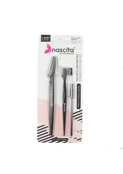 Nascita Kaş Şekillendirme Seti 3'lü - Doğal ve Belirgin Kaşlar İçin İdeal Çözüm