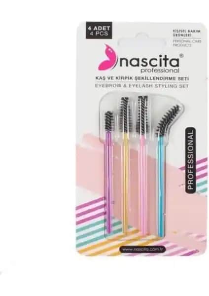 Nascita Kaş ve Kirpik Şekillendirme Seti 4’lü: Çok Fonksiyonlu Makyaj ve Bakım Aracı