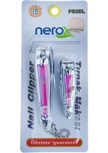 Nerox Tırnak Makası Seti İkili Renkli Güvenilir ve Kullanışlı Manikür Aleti