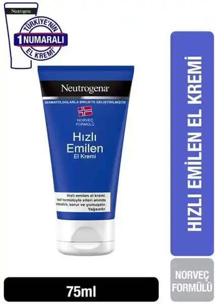 Neutrogena El Kremi Günlük Kullanım İçin Hafif ve Hızlı Emilim Sağlayan Bakım Ürünü