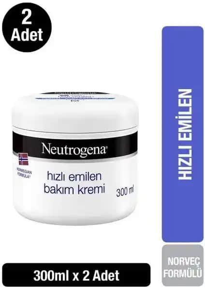 Neutrogena Norveç Formülü Hızlı Emilerek Biten Bakım Kremi Cilt Nemlendirme ve Yumuşatma