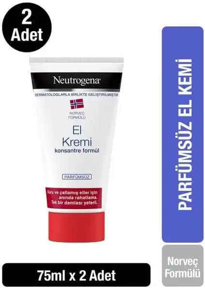 Neutrogena Norveç Formülü Parfümsüz El Kremi Kuru ve Hassas Ciltler İçin Koruyucu Bakım