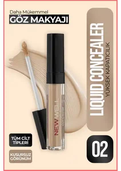 New Well Liquid Concealer 02: Doğal Görünüm ve Yüksek Kapatıcılık Sağlayan Makyaj Ürünü