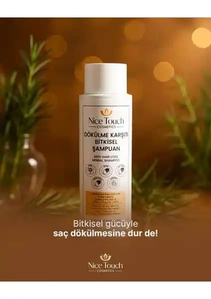 Nice Touch Bitkisel Kepek Karşıtı Şampuan Saç Sağlığı ve Doğal Bakım İçin Uygun