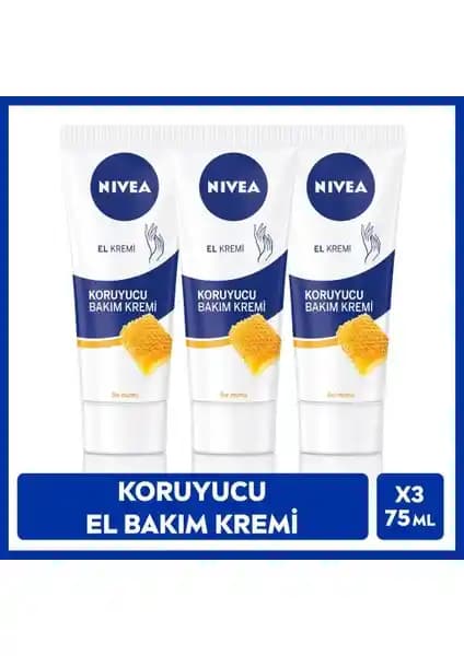 Nivea Koruyucu Bakım El Kremi Bal Mumu ile Günlük Koruma ve Nemlendirme