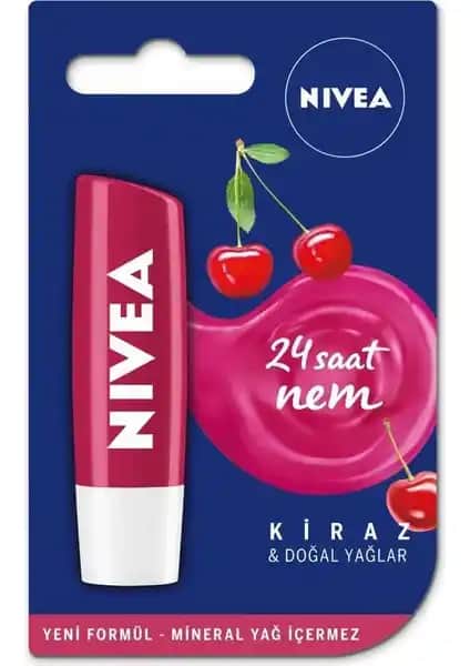 Nivea Lip Stick Kiraz Işıltısı: Dudaklarda Doğal Parlaklık ve Bakım Sağlayan Makyaj Ürünü
