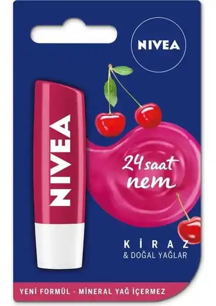 Nivea Lip Stick Kiraz Işıltısı: Dudaklarda Doğal Parlaklık ve Bakım Sağlayan Makyaj Ürünü