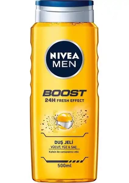 Nivea Men Boost Duş Jeli: Erkekler İçin Ferah ve Canlandırıcı Temizlik Ürünü