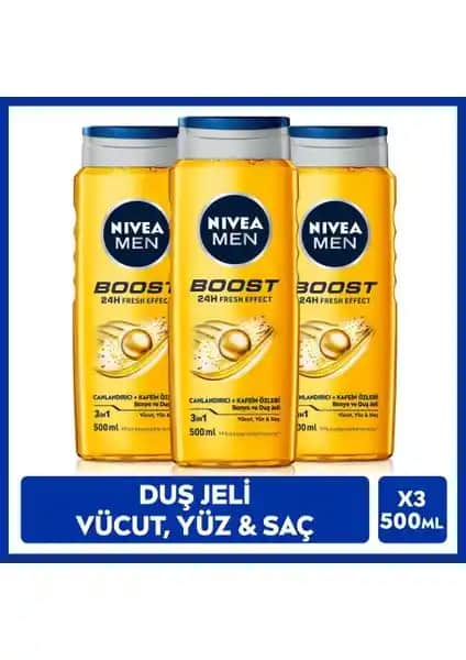 Nivea Men Boost Serisi Erkekler İçin Günlük Bakım ve Hijyen Ürünleri