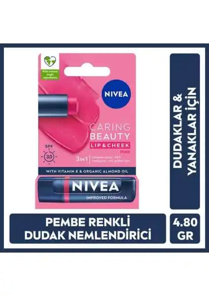 Nivea Renkli Dudak Bakım Kremi: Nemlendirici ve SPF 30 ile Günlük Cilt Bakımı