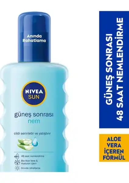 Nivea Sun Güneş Sonrası Nemlendirici Sprey ile Cildinizi Hızla Rahatlatın ve Nemlendirin