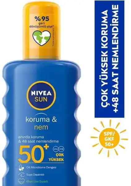 Nivea Sun SPF 50+ Güneş Spreyi: Yüksek Koruma ve Doğa Dostu Formülasyon