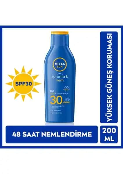 Nivea Sun SPF30 Güneş Koruyucu ve Nemlendirici Losyonu Yaz Ayları İçin Güvenilir Koruma