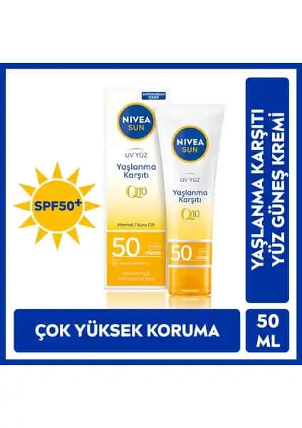 Nivea Sun SPF50+ Leke Q10 Yüz Güneş Kremi: Yüksek Koruma ve Cilt Sağlığı İçin Güvenilir Seçenek