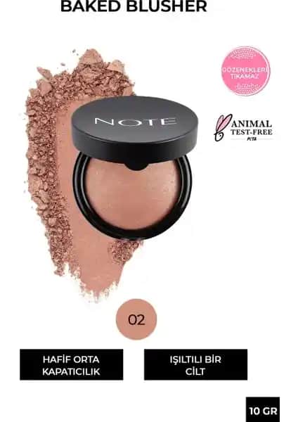 Note Cosmetics Baked Blusher 02 Vintage Pink: Işıltılı ve Doğal Makyaj İçin En Uygun Seçenek