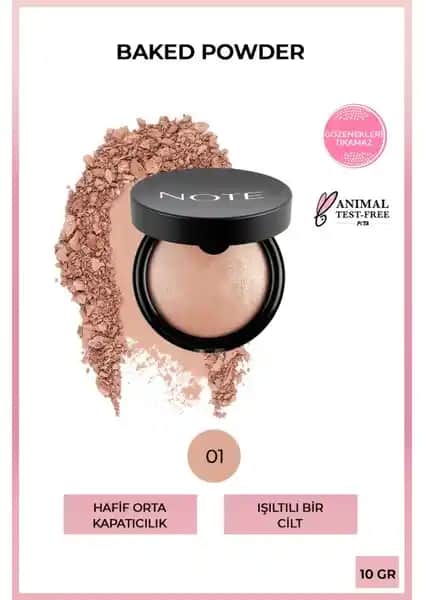 Note Cosmetics Baked Powder ile Doğal Parlak Cilt İçin Güvenilir Makyaj Ürünü